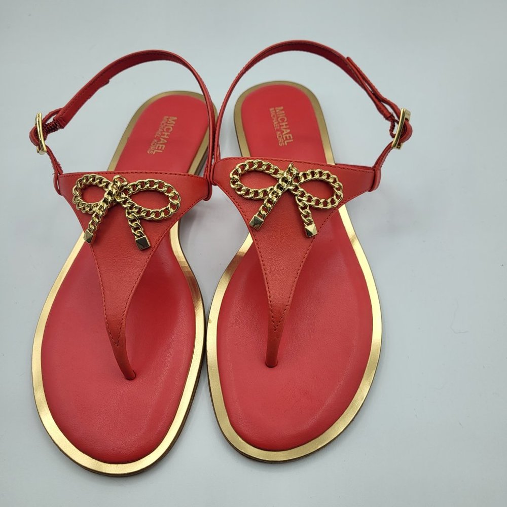 Michael Kors Gold tie sandals